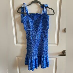 Cute Blue Floral Dress